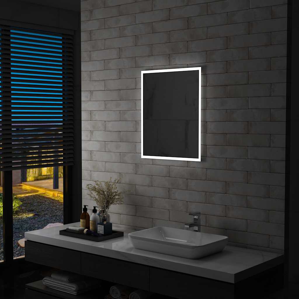 vidaXL Badrumsspegel LED 50x60 cm vidaXL Badrumsspegel LED 50x60 cm