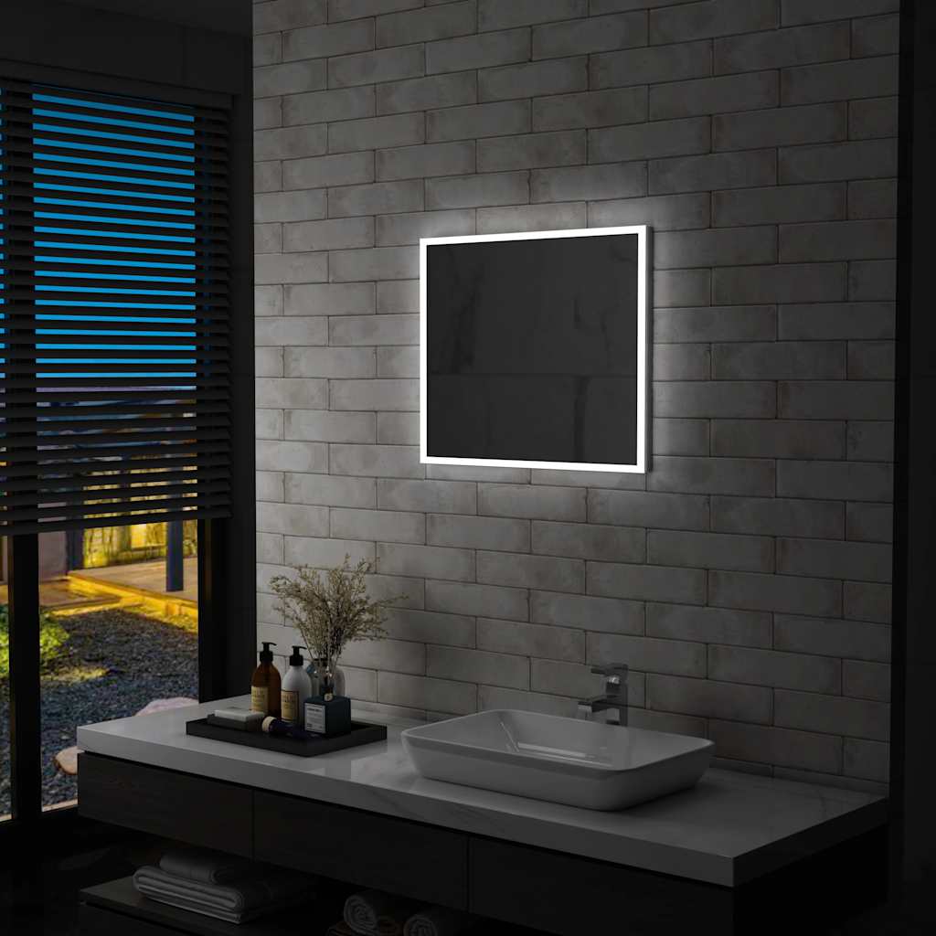 vidaXL Badrumsspegel LED 60x50 cm vidaXL Badrumsspegel LED 60x50 cm