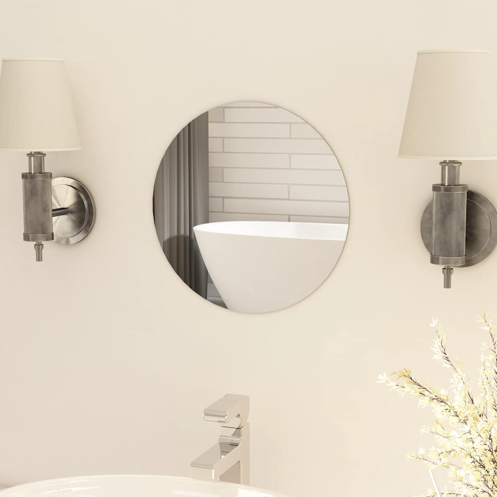 vidaXL Spegel utan ram rund 30 cm glas vidaXL Spegel utan ram rund 30 cm glas