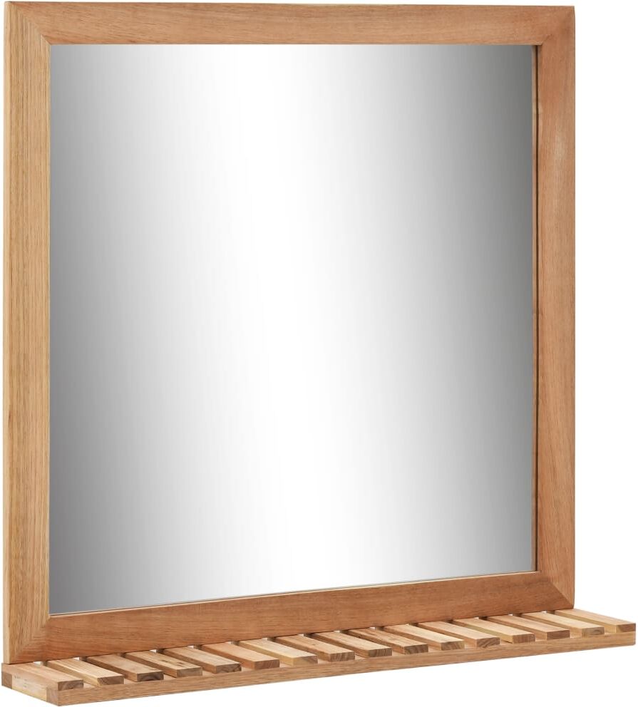 vidaXL Badrumsspegel 60x12x62 cm massivt valnötsträ vidaXL Badrumsspegel 60x12x62 cm massivt valnötsträ