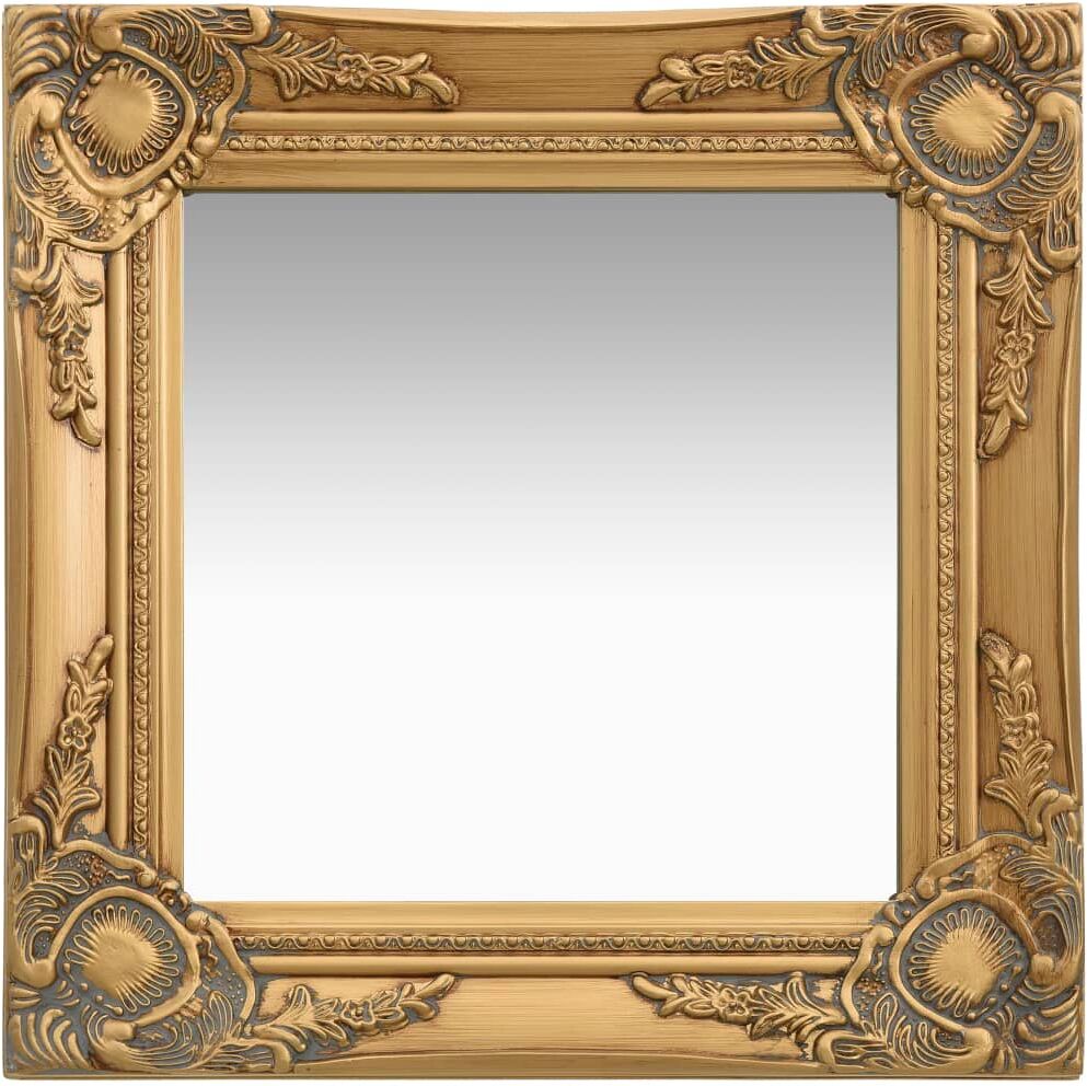 vidaXL Väggspegel barockstil 40x40 cm guld vidaXL Väggspegel barockstil 40x40 cm guld