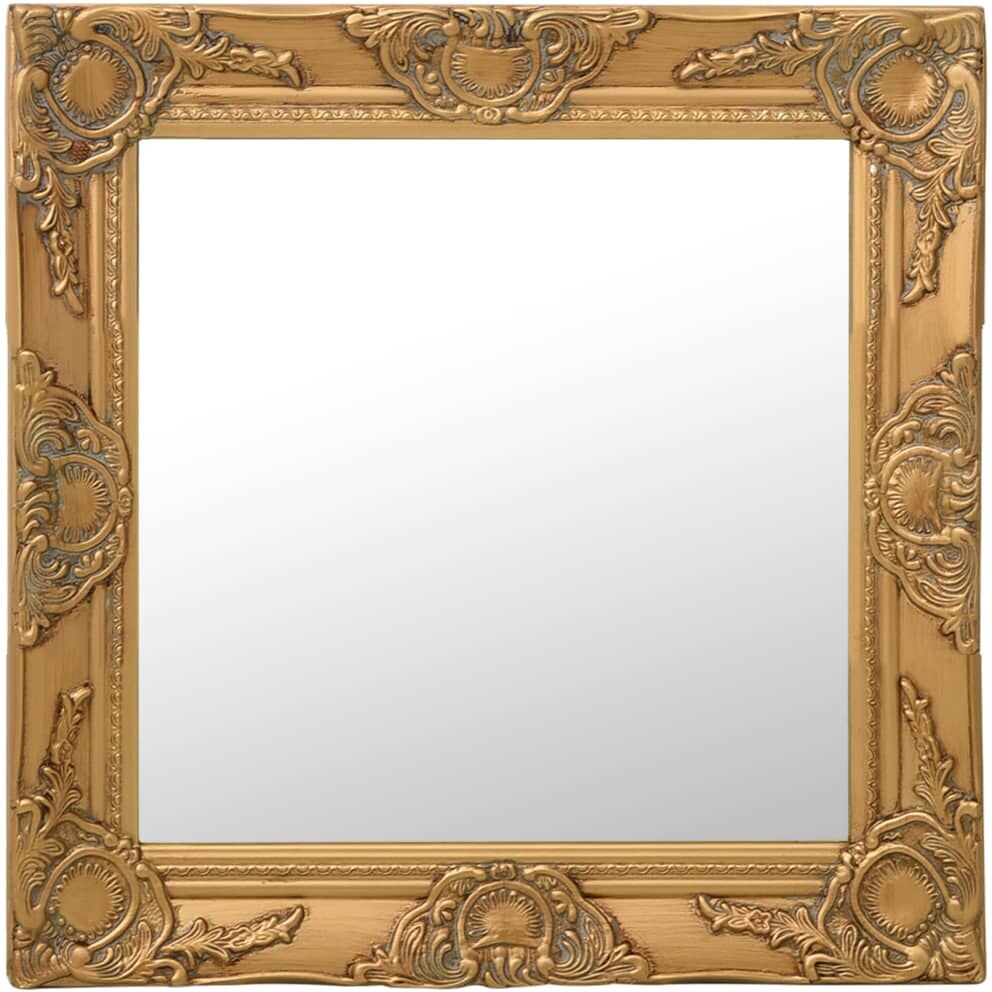vidaXL Väggspegel barockstil 50x50 cm guld vidaXL Väggspegel barockstil 50x50 cm guld