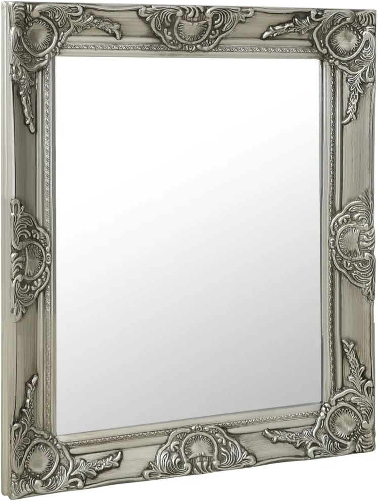 vidaXL Väggspegel barockstil 50x60 cm silver vidaXL Väggspegel barockstil 50x60 cm silver
