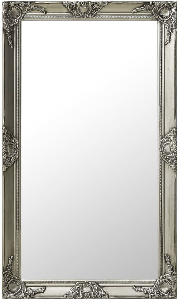 vidaXL Väggspegel barockstil 60x100 cm silver vidaXL Väggspegel barockstil 60x100 cm silver