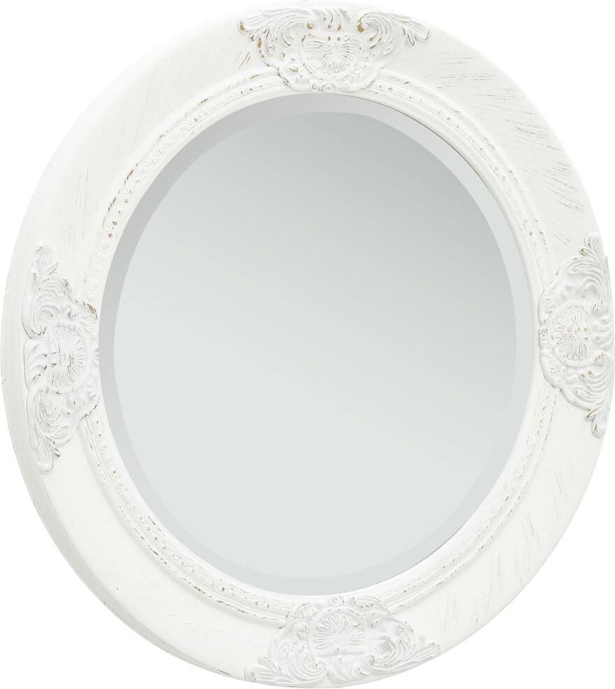 vidaXL Väggspegel barockstil 50 cm vit vidaXL Väggspegel barockstil 50 cm vit
