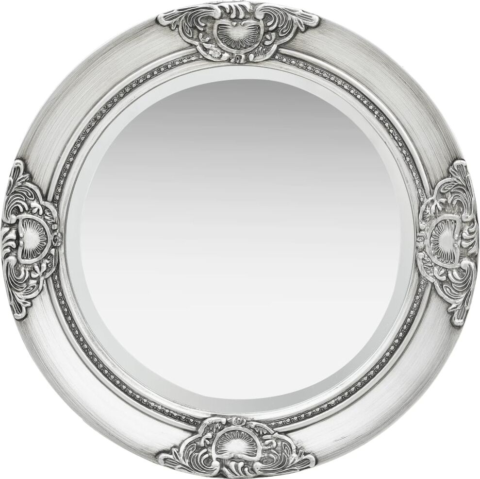 vidaXL Väggspegel barockstil 50 cm silver vidaXL Väggspegel barockstil 50 cm silver