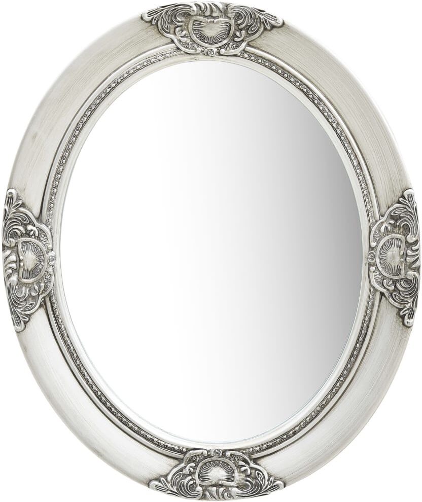 vidaXL Väggspegel barockstil 50x60 cm silver