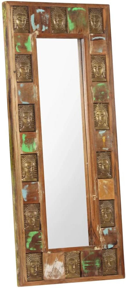 vidaXL Spegel med buddha-utsmyckningar 50x110 cm återvunnet trä vidaXL Spegel med buddha-utsmyckningar 50x110 cm återvunnet trä