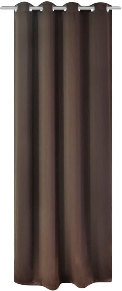 vidaXL Mörkläggningsgardin med öljetter 270x245 cm brun vidaXL Mörkläggningsgardin med öljetter 270x245 cm brun