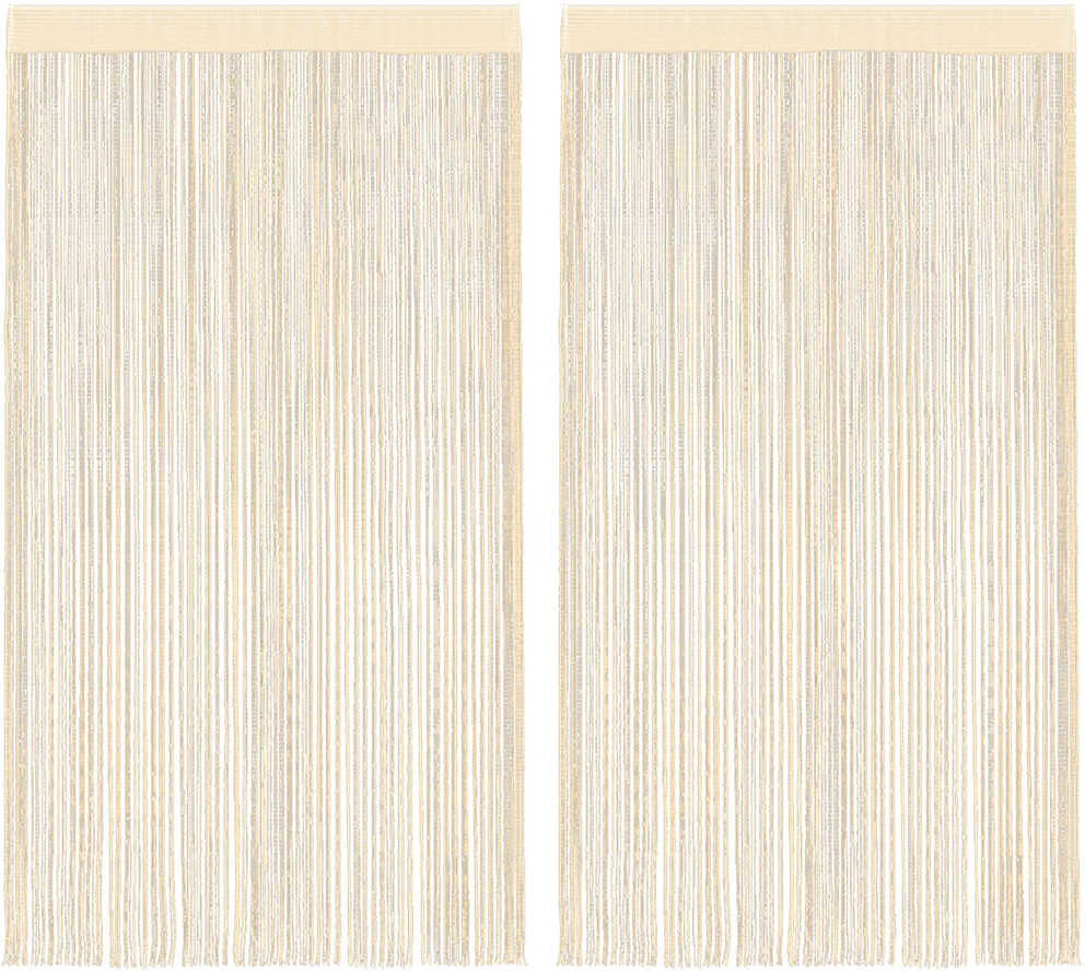 vidaXL Trådgardiner 2 st 100x250 cm gräddvit vidaXL Trådgardiner 2 st 100x250 cm gräddvit