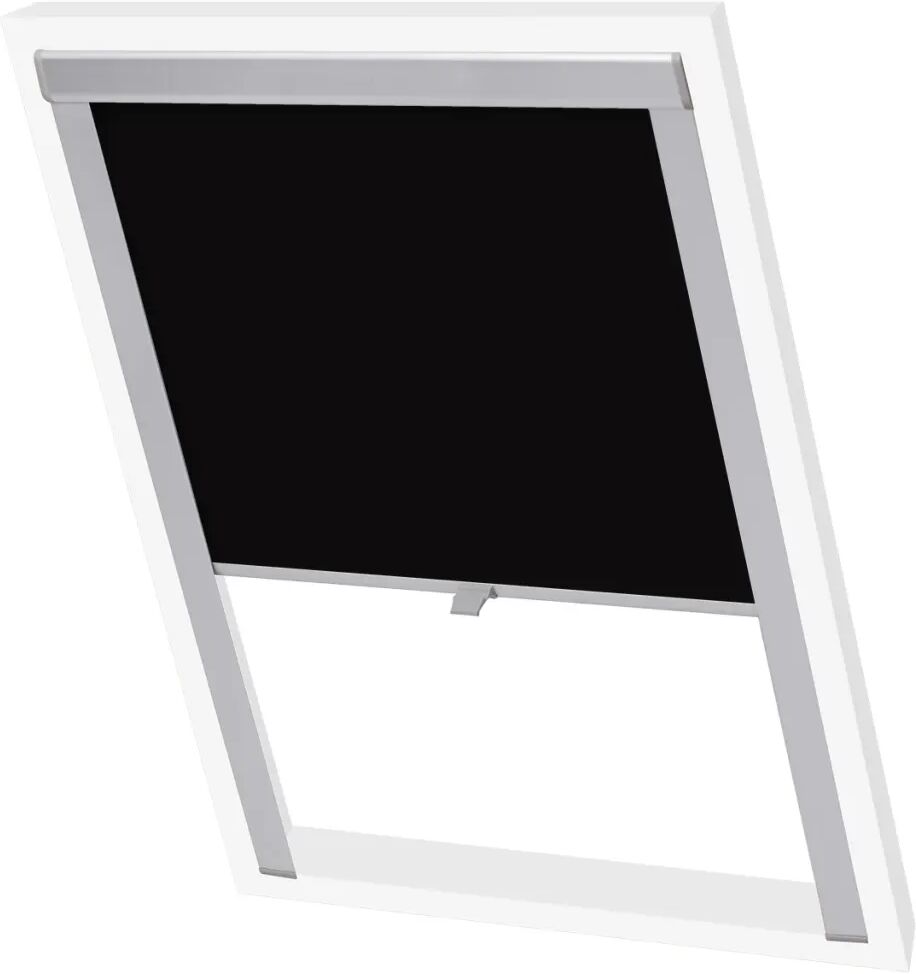 vidaXL Mörkläggande rullgardin svart MK06 vidaXL Mörkläggande rullgardin svart MK06
