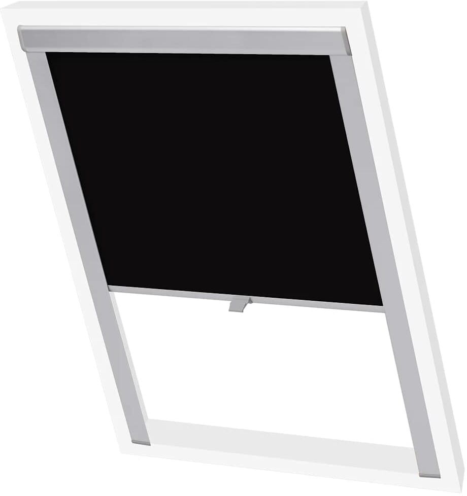 vidaXL Mörkläggande rullgardin svart SK06 vidaXL Mörkläggande rullgardin svart SK06