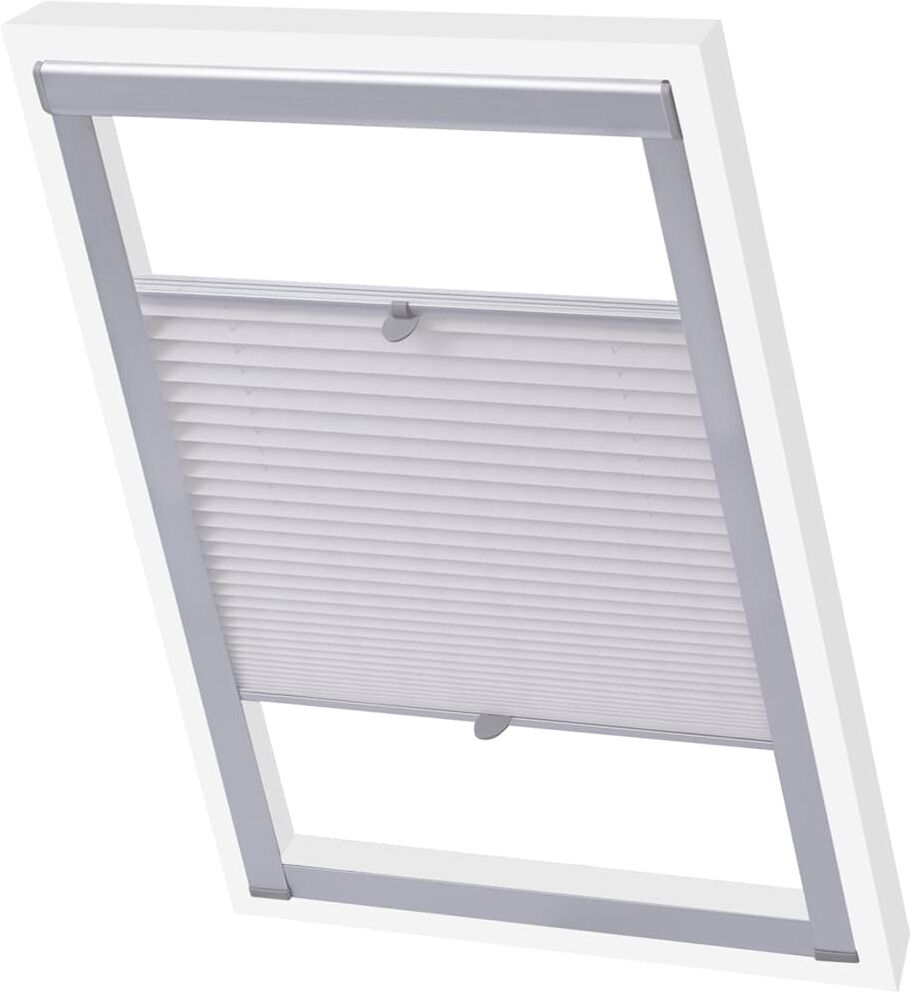 vidaXL Plisségardin vit MK08 vidaXL Plisségardin vit MK08