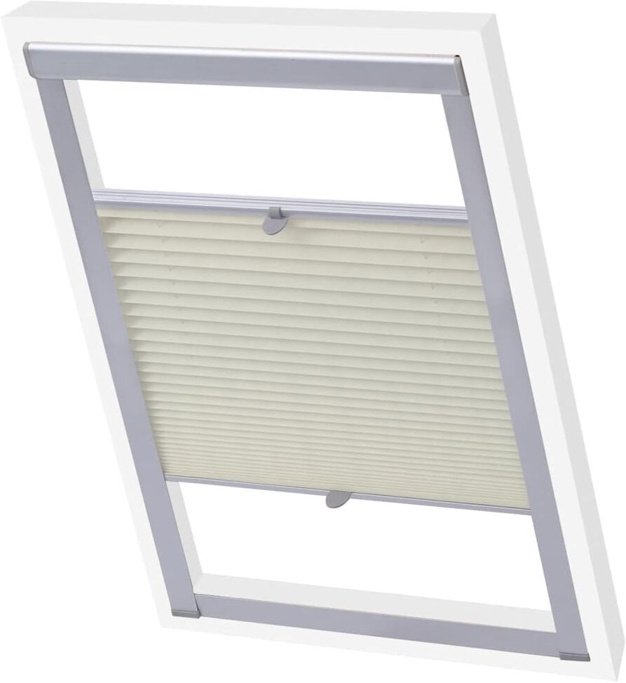 vidaXL Plisségardin gräddvit MK08 vidaXL Plisségardin gräddvit MK08