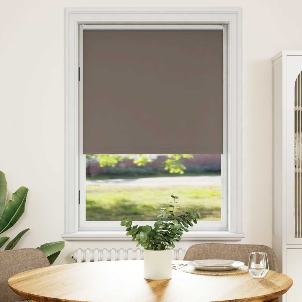 vidaXL Rullgardin brun 120 x 175 cm mörkläggande