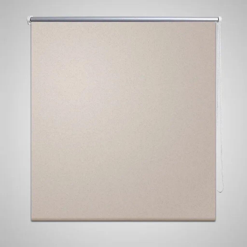 vidaXL Rullgardin för mörkläggning 140 x 175 cm beige