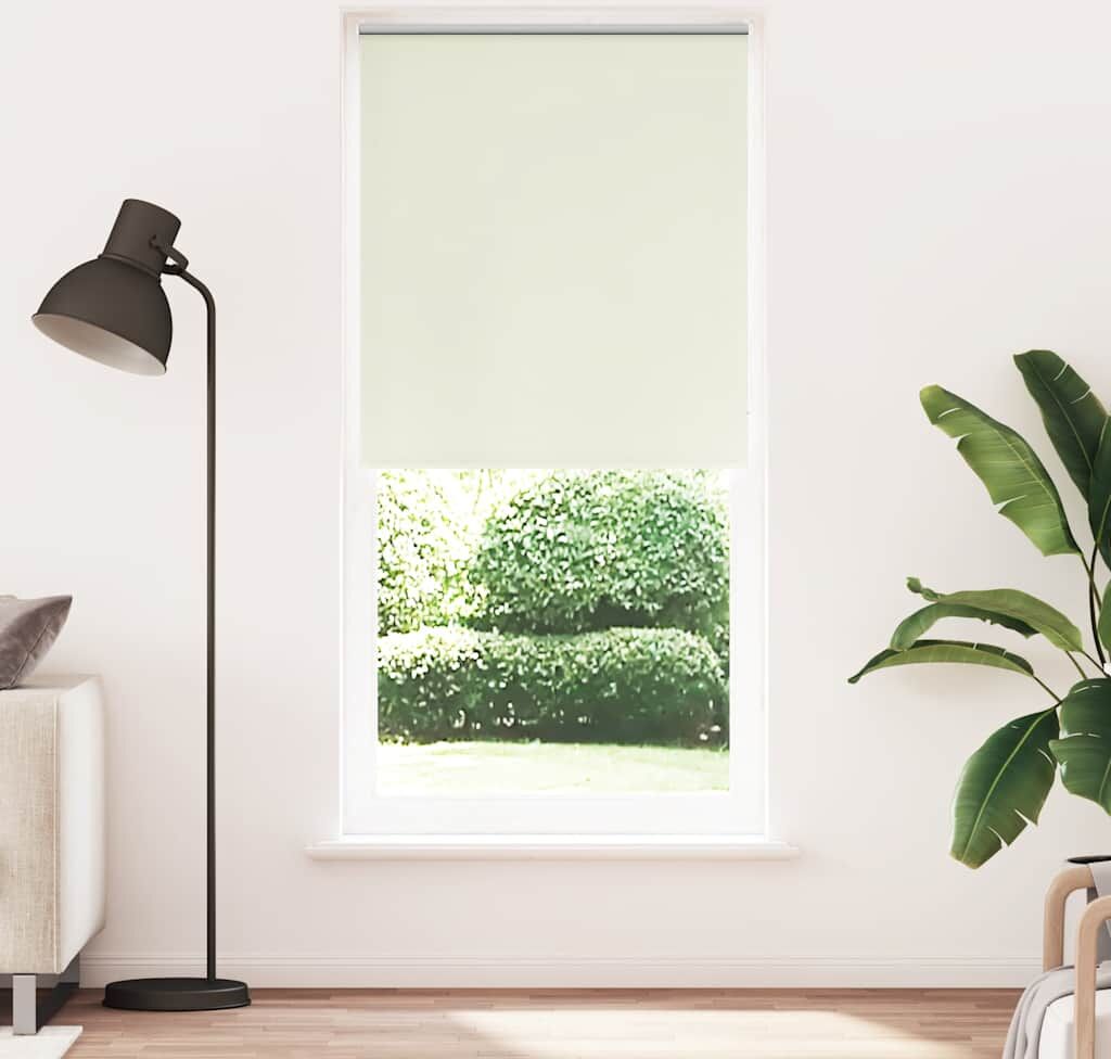 vidaXL Rullgardin gräddvit 80 x 230 cm mörkläggande