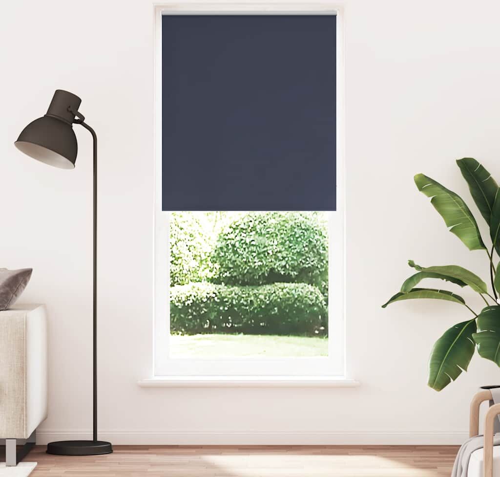 vidaXL Rullgardin marinblå 100 x 230 cm mörkläggande vidaXL Rullgardin marinblå 100 x 230 cm mörkläggande