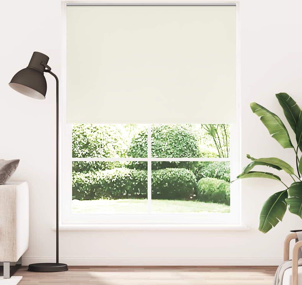 vidaXL Rullgardin gräddvit 140 x 230 cm mörkläggande vidaXL Rullgardin gräddvit 140 x 230 cm mörkläggande