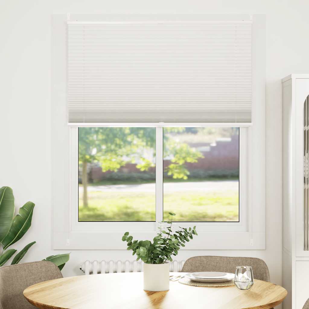 vidaXL Plisségardin 110 x 150 cm vit vidaXL Plisségardin 110 x 150 cm vit