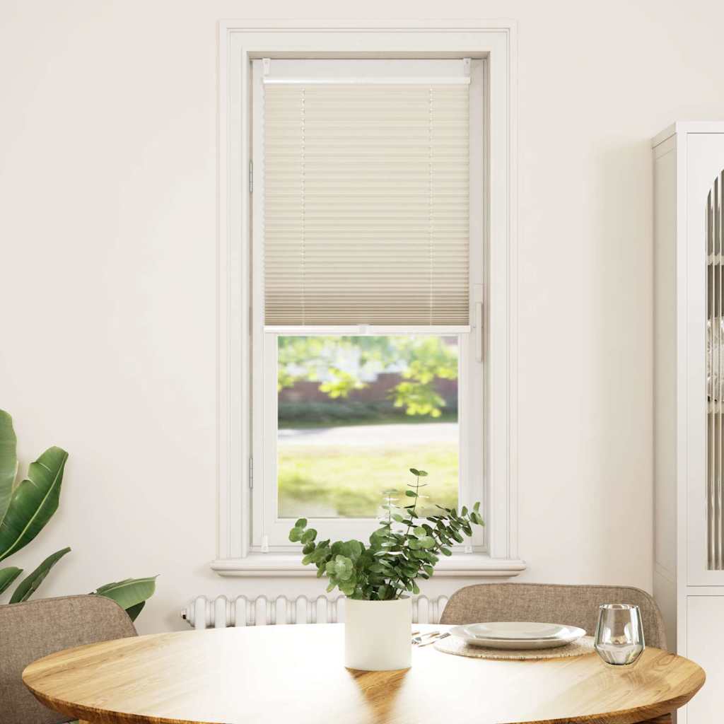 vidaXL Plisségardin 40x125 cm creme vidaXL Plisségardin 40x125 cm creme