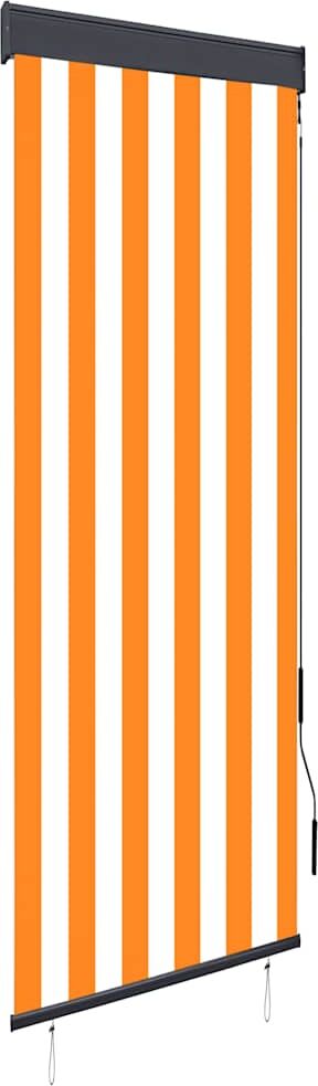 vidaXL Rullgardin utomhus 60x250 cm vit och orange vidaXL Rullgardin utomhus 60x250 cm vit och orange