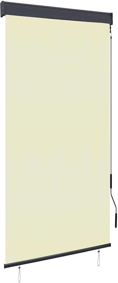 vidaXL Rullgardin utomhus 80x250 cm gräddvit