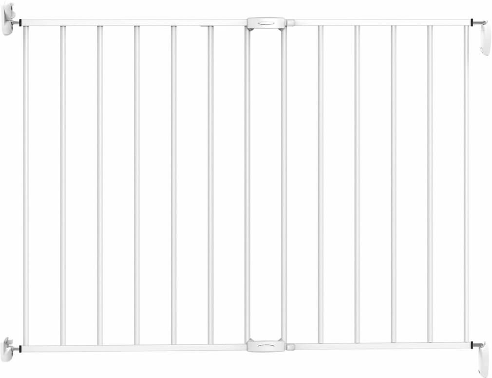 Noma Barngrind justerbar 62-102 cm metall vit 93361
