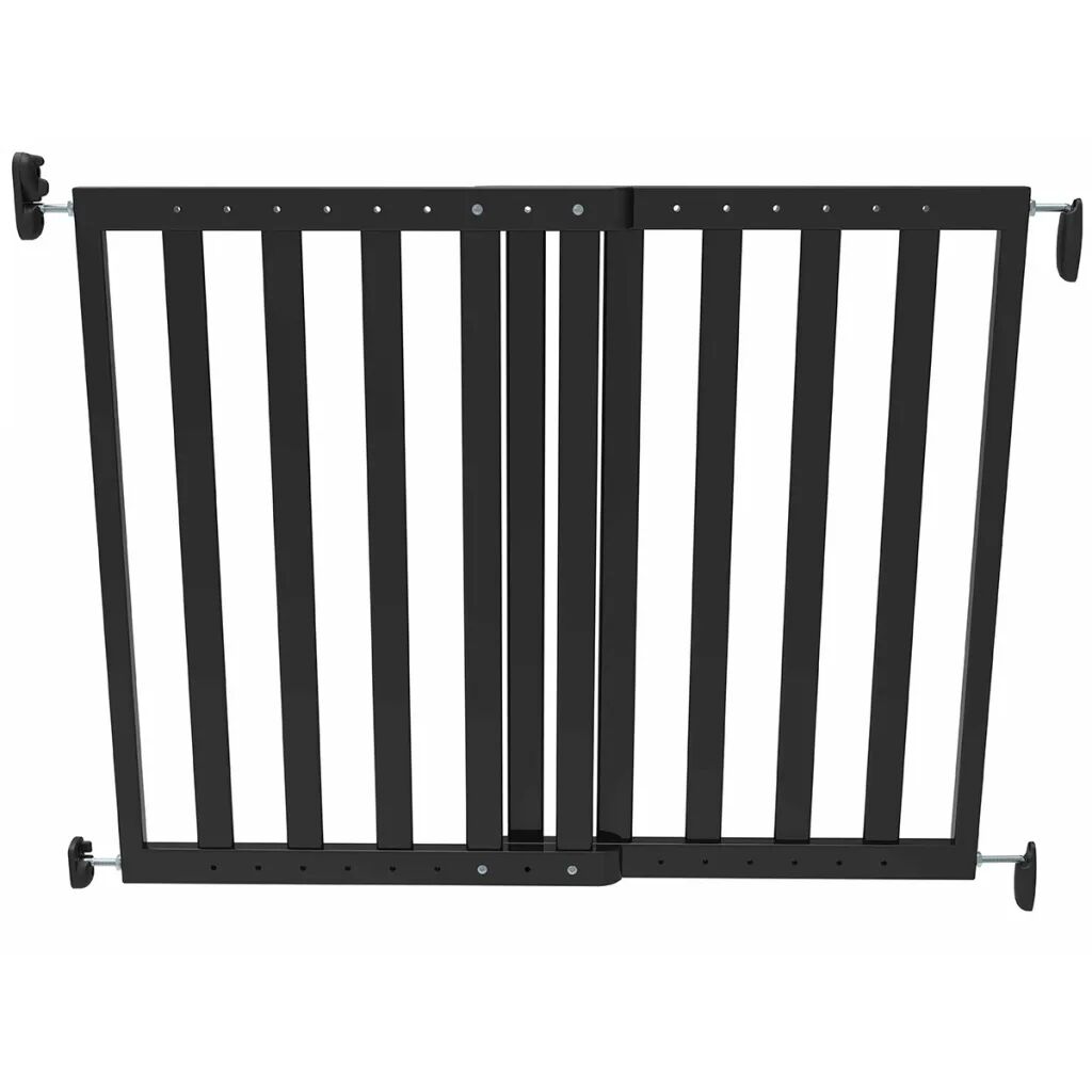 Noma Barngrind justerbar 63,5-106 cm trä svart 93743 Noma Barngrind justerbar 63,5-106 cm trä svart 93743