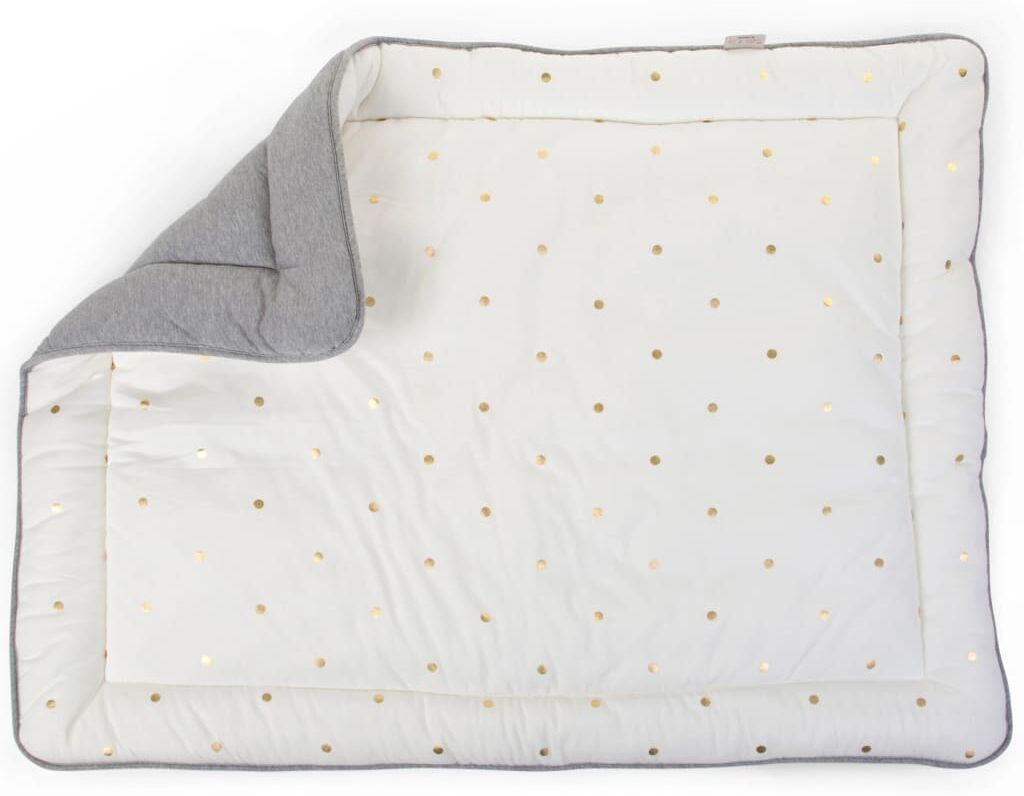 CHILDHOME Matta till lekhage 95x75cm jersey guldprickar CHILDHOME Matta till lekhage 95x75cm jersey guldprickar