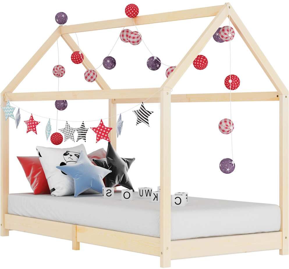 vidaXL Barnsäng massiv furu 90x200 cm vidaXL Barnsäng massiv furu 90x200 cm