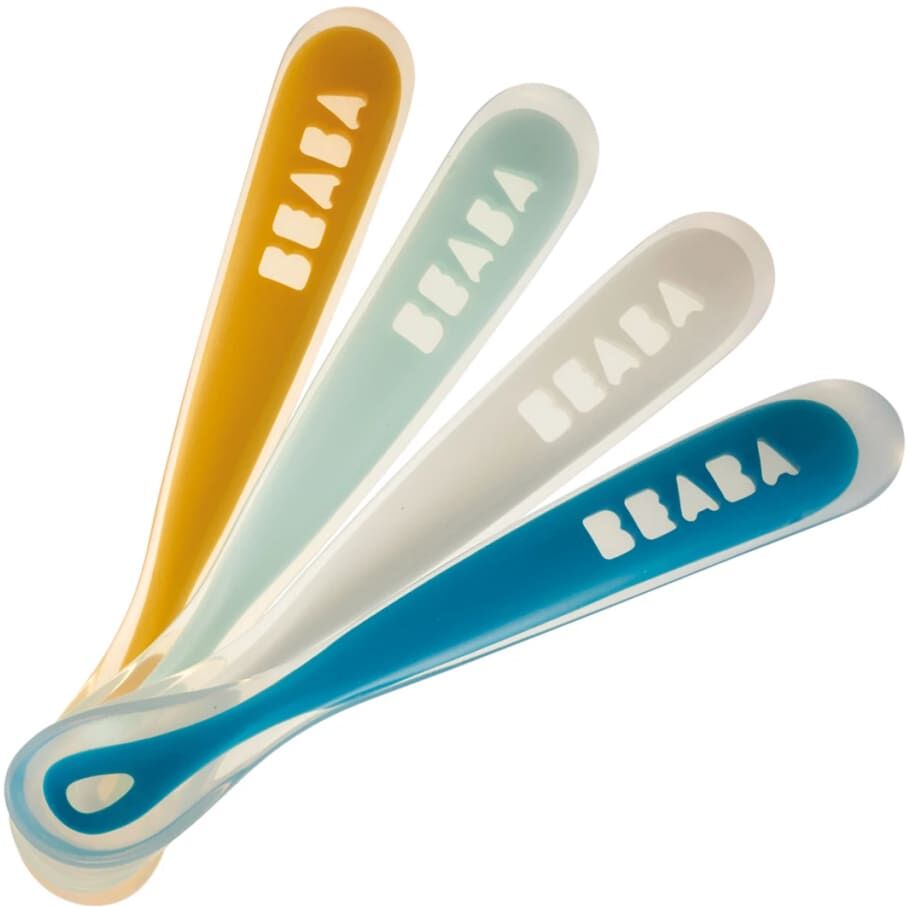 Beaba Ergonomiska babyskedar Rainbow 4 st Beaba Ergonomiska babyskedar Rainbow 4 st