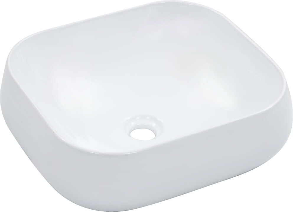 vidaXL Handfat 44,5x39,5x14,5 cm keramik vit vidaXL Handfat 44,5x39,5x14,5 cm keramik vit
