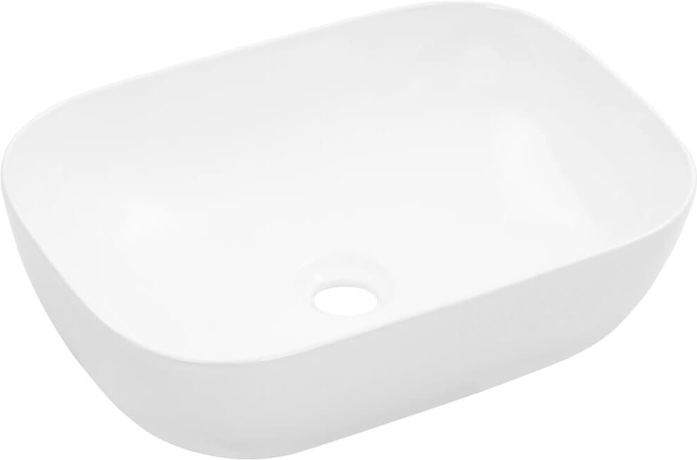 vidaXL Handfat 45,5x32x13 cm keramik vit vidaXL Handfat 45,5x32x13 cm keramik vit