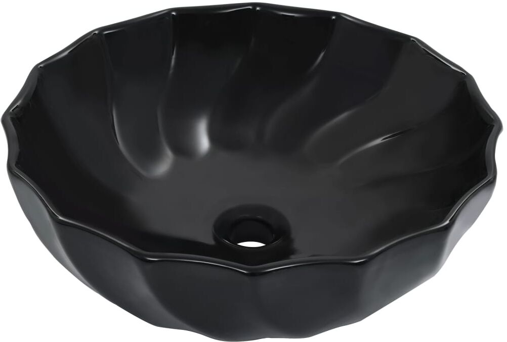 vidaXL Handfat 46x17 cm keramik svart vidaXL Handfat 46x17 cm keramik svart