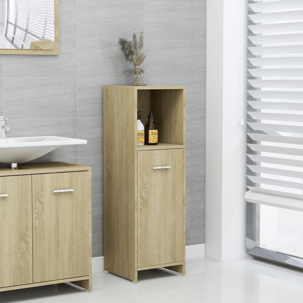 vidaXL Badrumsskåp sonoma-ek 30x30x95 cm spånskiva vidaXL Badrumsskåp sonoma-ek 30x30x95 cm spånskiva