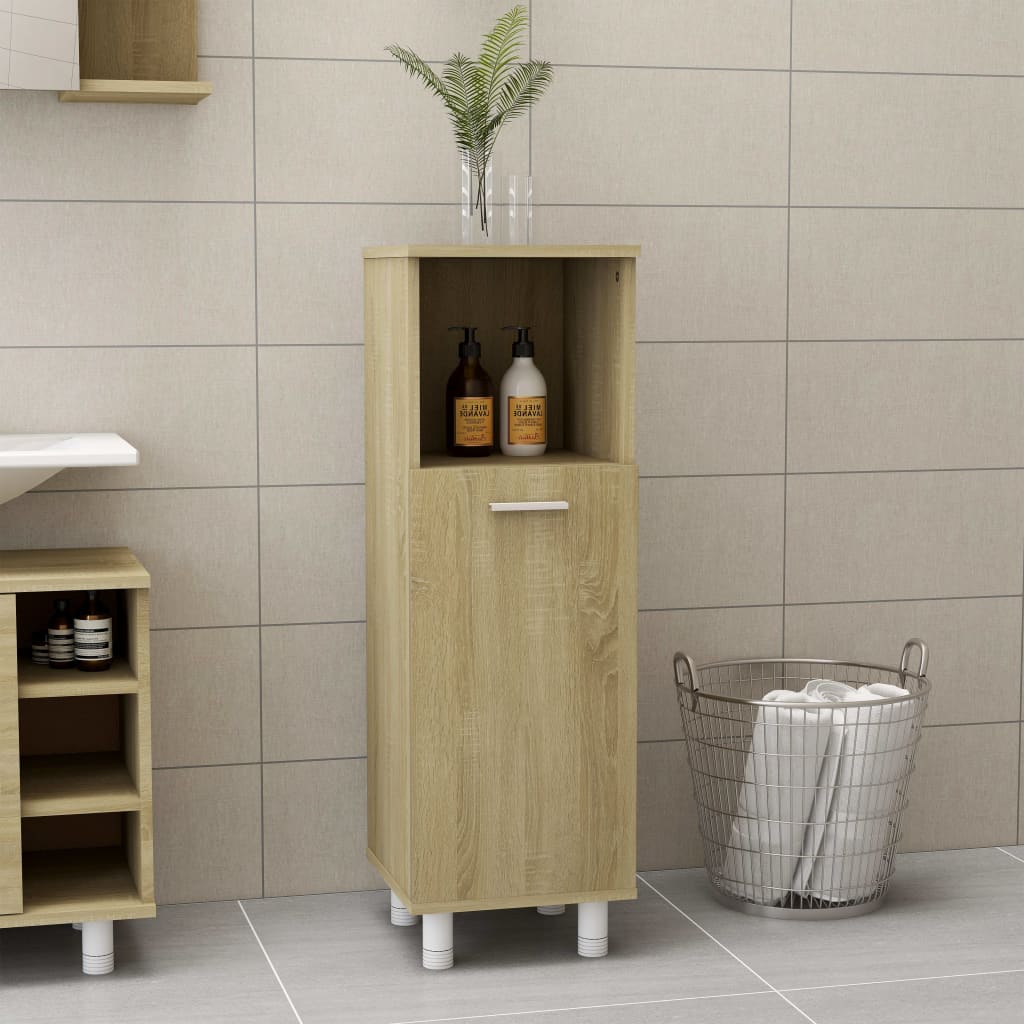 vidaXL Badrumsskåp sonoma-ek 30x30x95 cm spånskiva vidaXL Badrumsskåp sonoma-ek 30x30x95 cm spånskiva