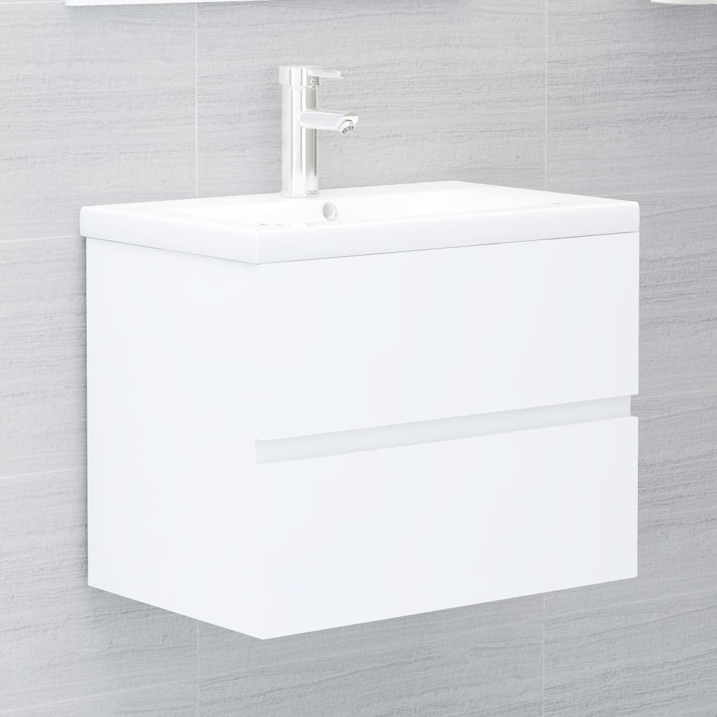 vidaXL Tvättställsskåp vit 60x38,5x45 cm spånskiva vidaXL Tvättställsskåp vit 60x38,5x45 cm spånskiva