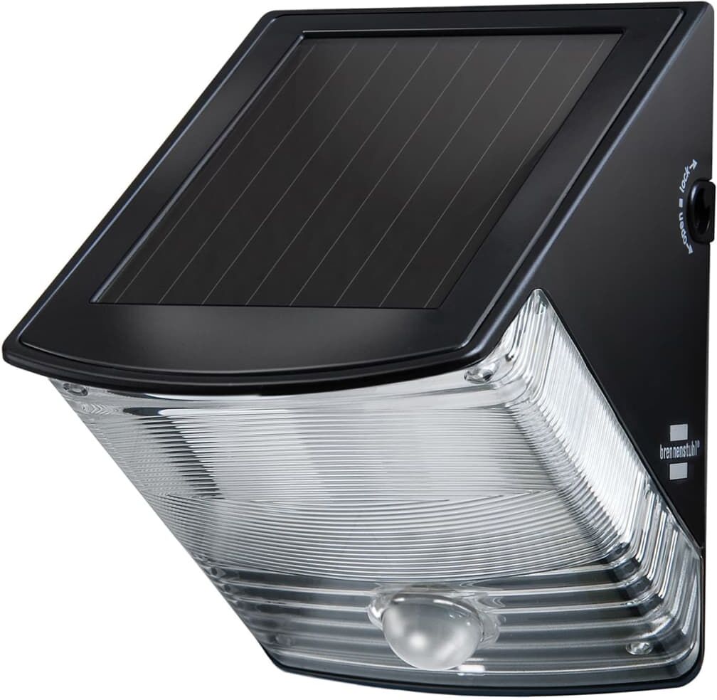 Brennenstuhl Solcellsdriven LED Säkerhetslampa Rörelsedetektor Svart Brennenstuhl Solcellsdriven LED Säkerhetslampa Rörelsedetektor Svart