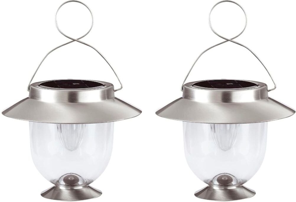 Smartwares Soldriven lykta Magret 0,12 W silver 2 st GOS-001-DS Smartwares Soldriven lykta Magret 0,12 W silver 2 st GOS-001-DS