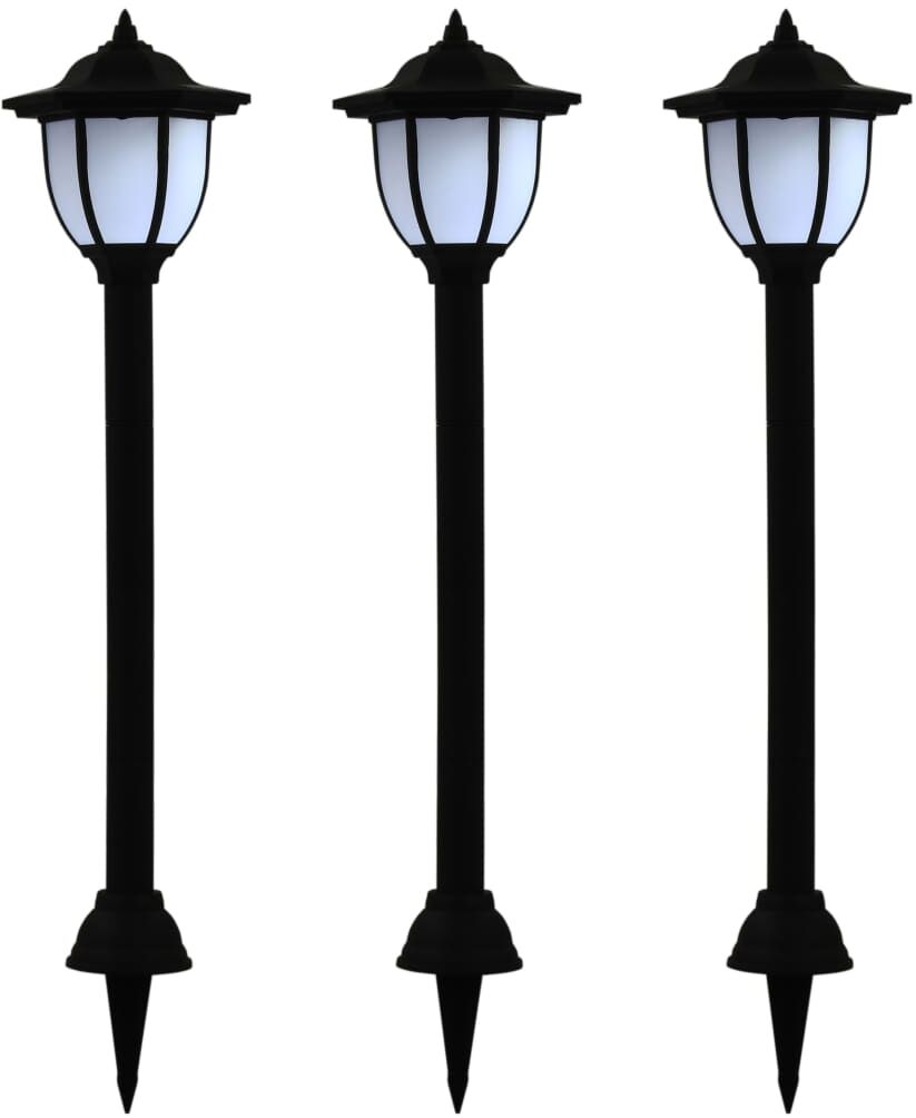 vidaXL Sollampa LED set 3 st svart vidaXL Sollampa LED set 3 st svart