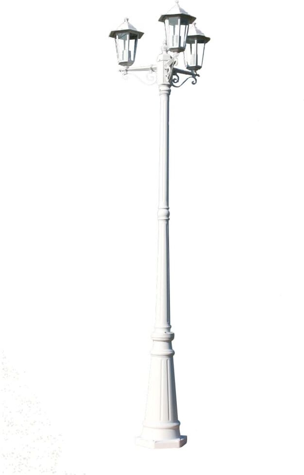 vidaXL Utebelysning Kingston 3-armad 215 cm Vit vidaXL Utebelysning Kingston 3-armad 215 cm Vit