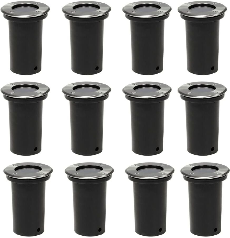 vidaXL Markspotlights med LED 12 st runda vidaXL Markspotlights med LED 12 st runda
