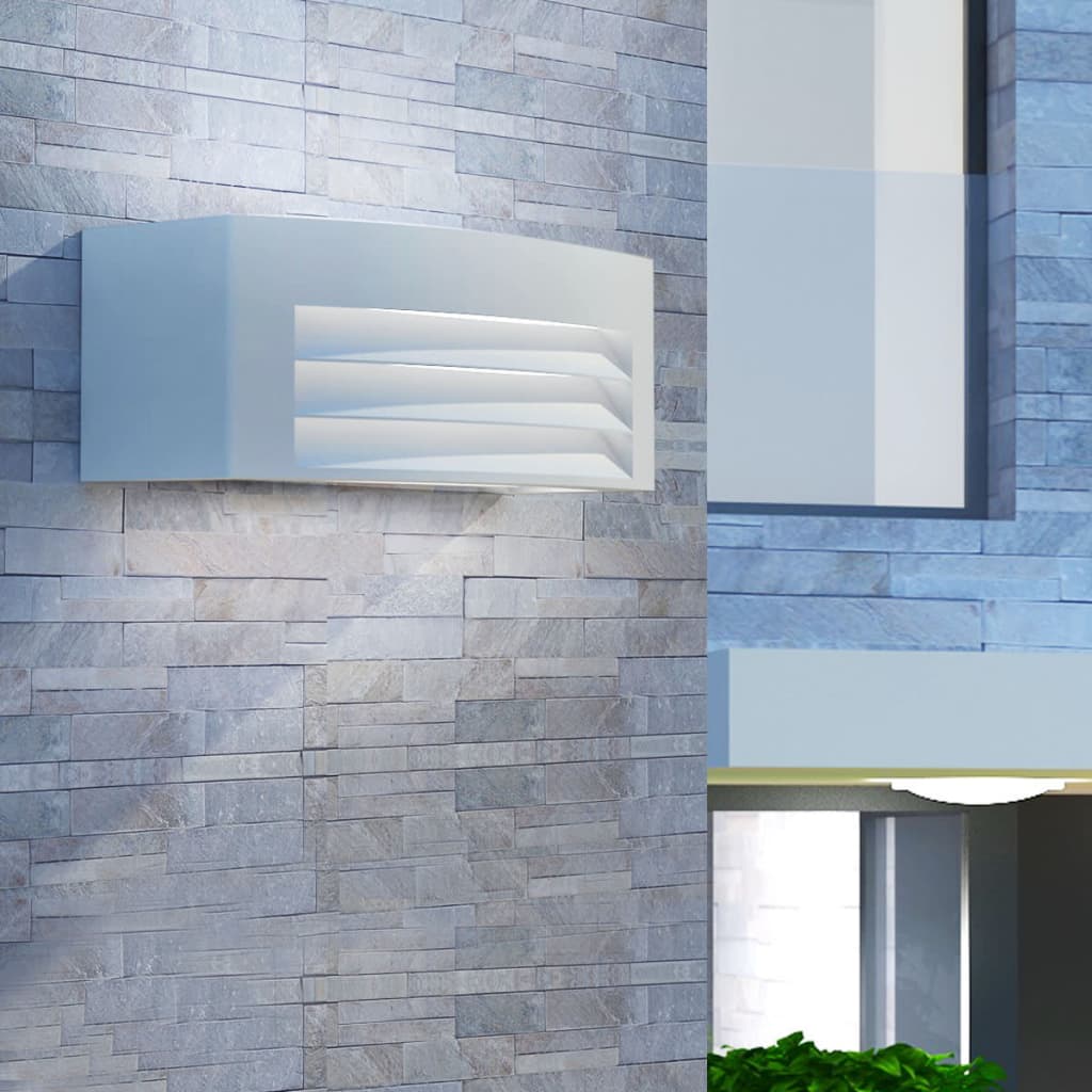 vidaXL Utomhusvägglampa ljusgrå aluminium vidaXL Utomhusvägglampa ljusgrå aluminium