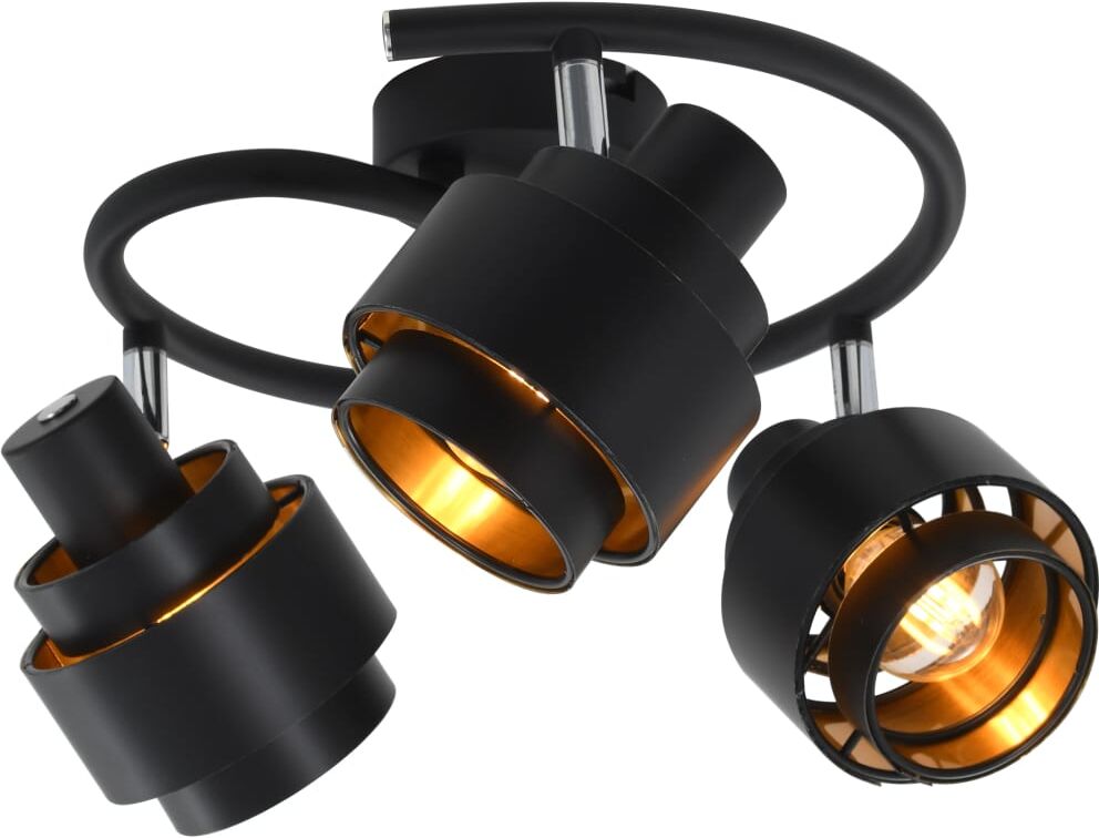 vidaXL 3-vägs spotlight svart E14 vidaXL 3-vägs spotlight svart E14