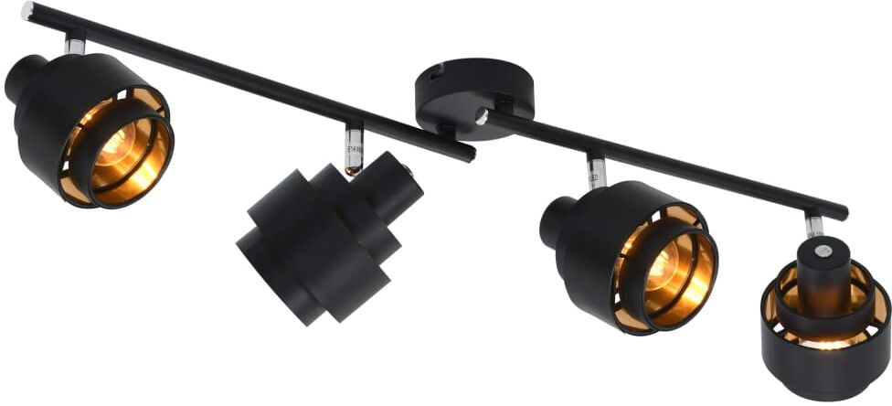 vidaXL 4-vägs spotlight svart E14 vidaXL 4-vägs spotlight svart E14