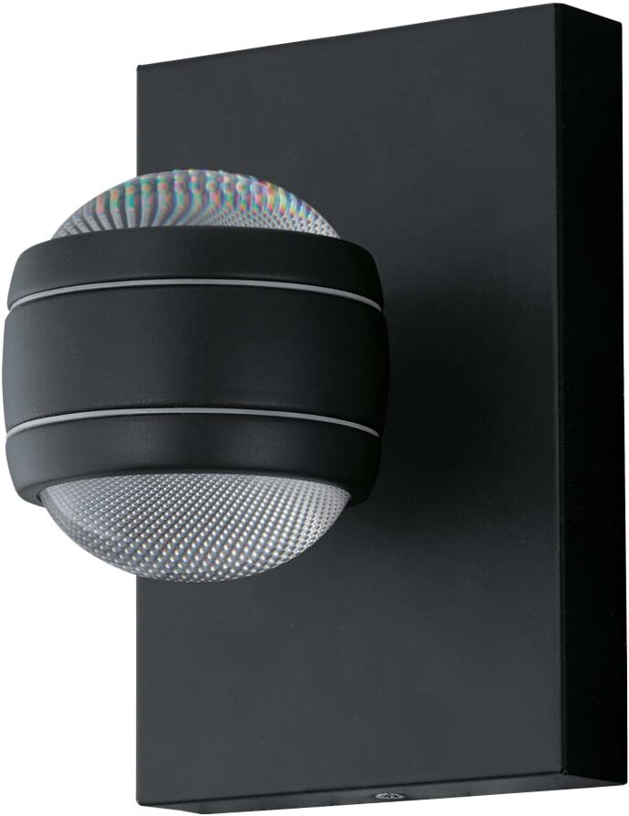 EGLO Utomhusvägglampa LED Sesimba 2x3,7W svart