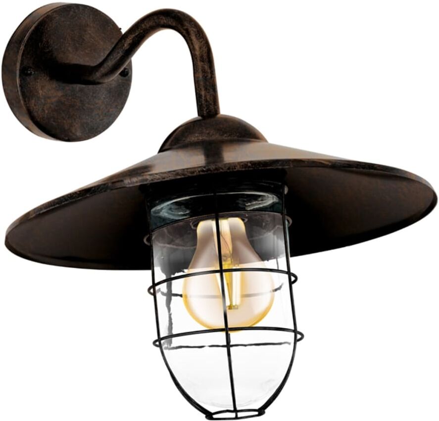 EGLO Utomhusvägglampa Melgoa mörkbrun 60 W 94863