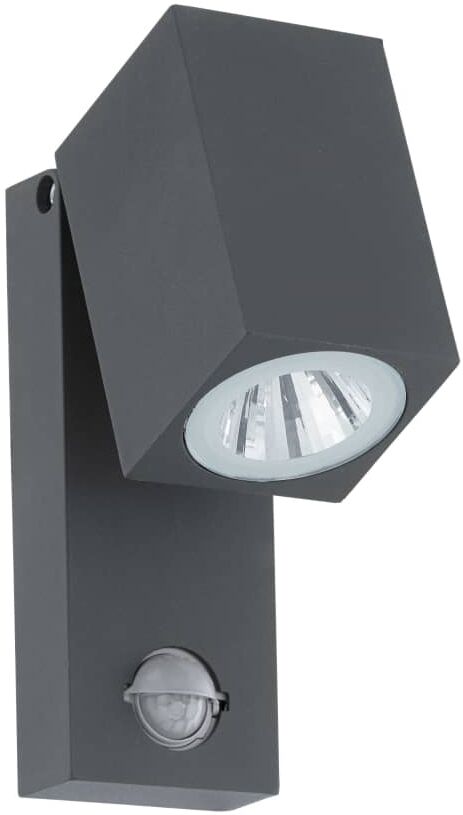 EGLO Utomhusvägglampa LED med sensor Sakeda 5W antracit EGLO Utomhusvägglampa LED med sensor Sakeda 5W antracit