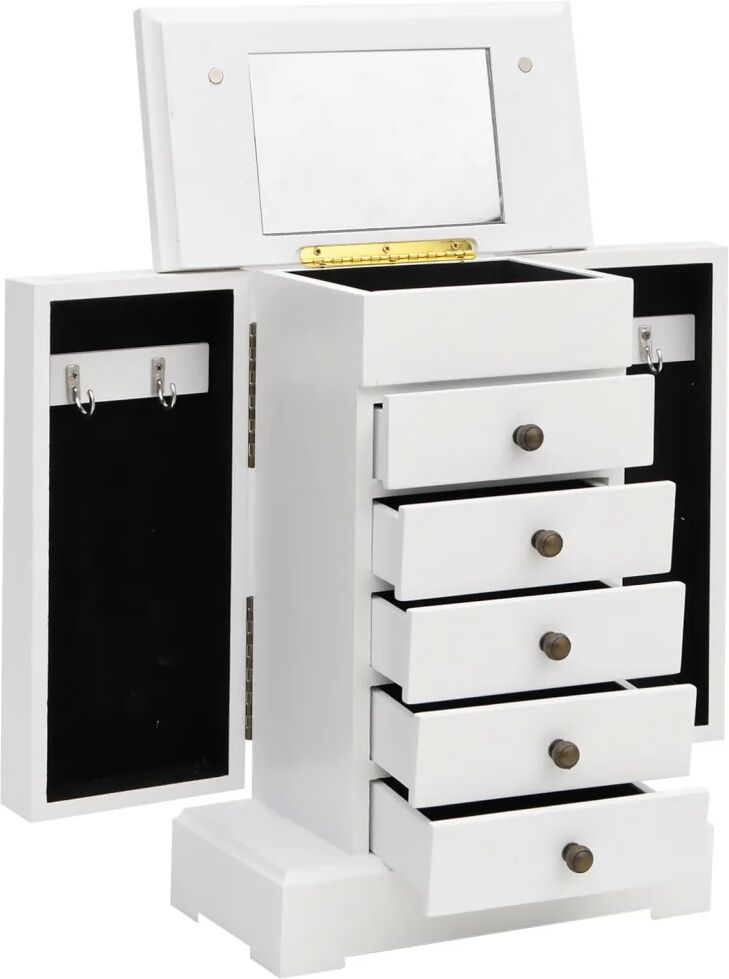 vidaXL Smyckeskrin med spegel MDF 25x13,5x34 cm vidaXL Smyckeskrin med spegel MDF 25x13,5x34 cm